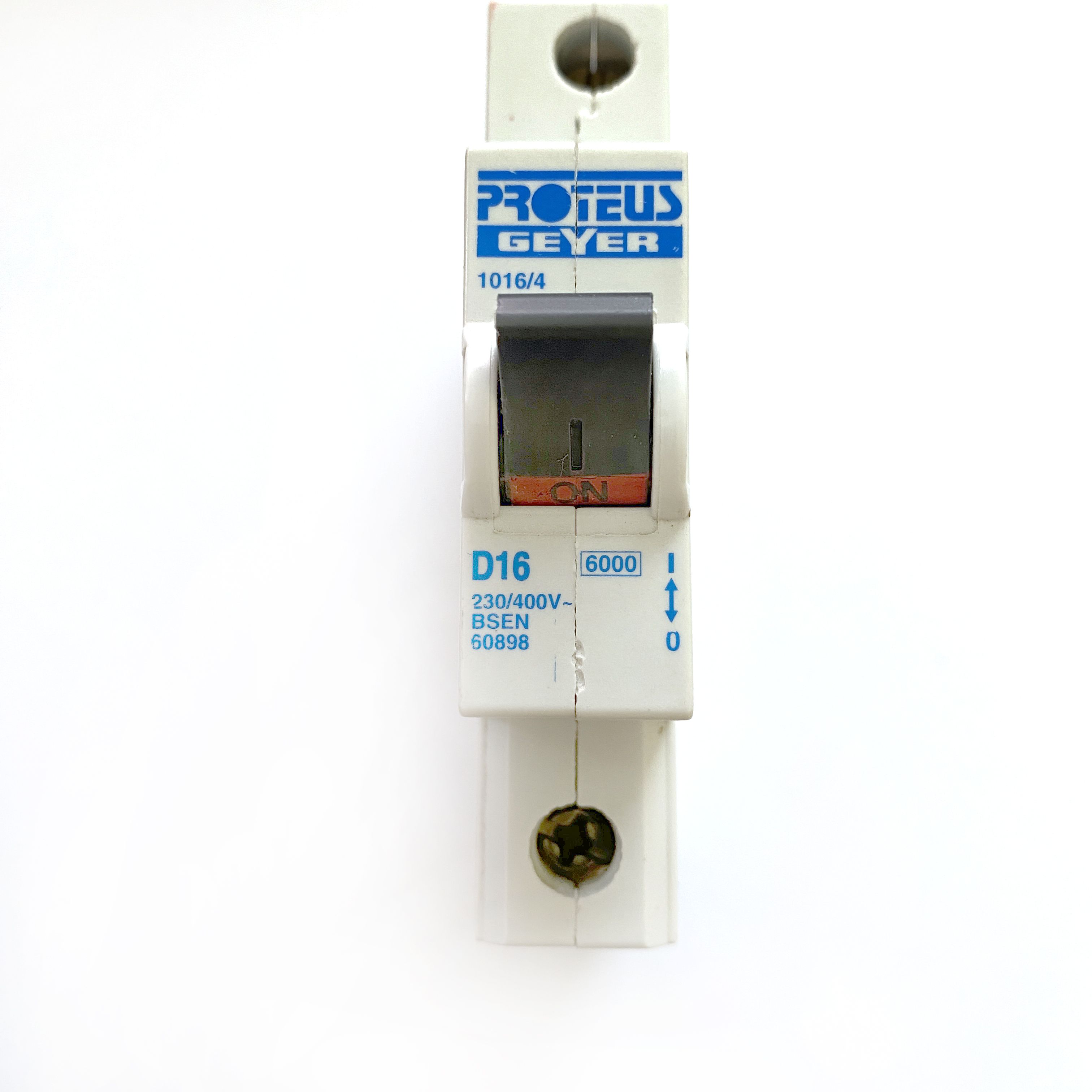 MCB's Proteus Geyer 1016/4 D16 16A 16 Amp MCB Circuit Breaker Type D